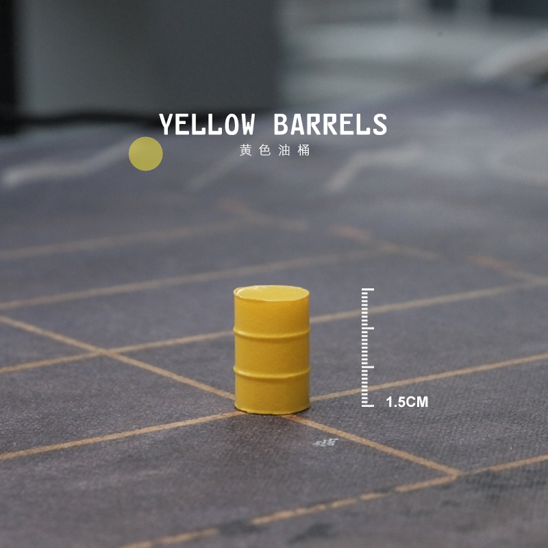Oil drum-yellow