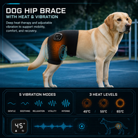 Attelle chauffante pour chien FD805 avec massage par vibration, batterie intégrée pour dysplasie de la hanche, arthrite et faiblesse des pattes arrière