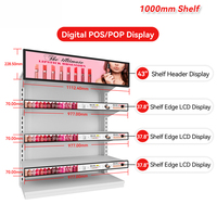 Écran LCD numérique Android toutes tailles / Version LCD ultra-mince et étroit de type bande pour affichage sur le bord des étagères