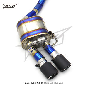 Tuyau d'échappement COC Valvetronic Catback pour <span class=keywords><strong>Audi</strong></span> <span class=keywords><strong>A6</strong></span> <span class=keywords><strong>C7</strong></span> 3.0T 2012-2018 Échappement en titane avec clé de télécommande - Product Image 2