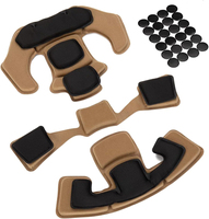 Kit de coussinets tactiques pour casques à profil haut et à profil moyen, coussinets en mousse à mémoire de forme pour la chasse, pour produits de casque