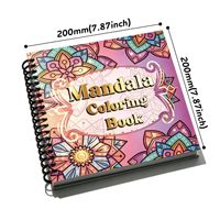 Libro da colorare per adolescenti - Tema Mandala Antistress - 30 pagine - Carta patinata fronte-retro - Citazioni artistiche motivanti - Diario per schizzi e disegni