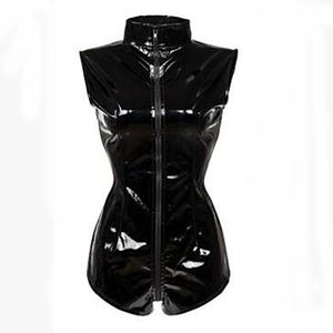 2021 noir <span class=keywords><strong>Latex</strong></span> humide Look <span class=keywords><strong>moulante</strong></span> Catsuit Sexy Faux cuir body érotique Lingerie PVC <span class=keywords><strong>combinaison</strong></span> Cosplay Clubwear danse Costume - Product Image 5