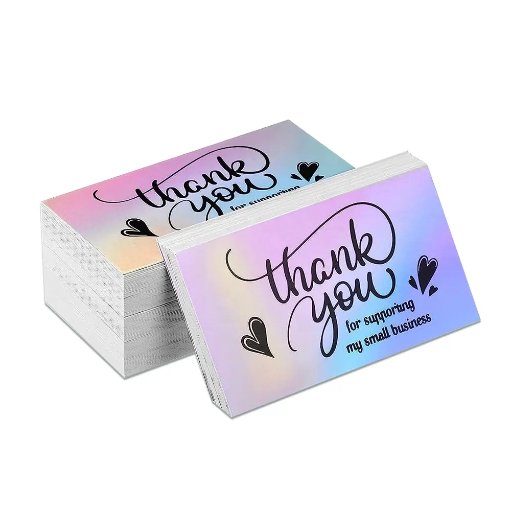 Luxus für die Unterstützung meines kleinen Unternehmens hochwertige glänzende Karte mit Logo A6 Dankeschön-Karten Kauf