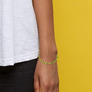 <span class=keywords><strong>Pulseras</strong></span> Chapadas en Oro con Cuentas Verdes y Amarillas <span class=keywords><strong>de</strong></span> Babalawo Amuleto Unisex <span class=keywords><strong>de</strong></span> Orula Accesorios <span class=keywords><strong>de</strong></span> Joyería <span class=keywords><strong>de</strong></span> Santería - Product Image 6