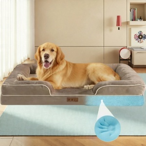Pet <strong>Bed</strong> with Removable Memory Foam and Solid Crystal Super Soft <strong>Rabbit</strong> Plush Cover for Large Dogs Joint Care XL - Product Image 3