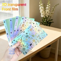 Film de protection arrière coloré 3D incurvé 190*120MM pour téléphone portable, prêt à être expédié, pour machine de découpe de film intelligente, vente en gros