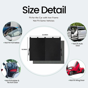 Magnetic Double Layer Mesh Car Side <b>Window</b> <b>Shade</b> UV Privacy Curtain Foldable Auto Side <b>Window</b> Sunshade - Product Image 2