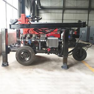 130m kleine aanhangwagen waterputboorinstallatie draagbare wiel pneumatische waterputboorinstallatie - Product Image 3