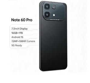 โทรศัพท์มือถือ NOTE 60 Pro หน้าจอ 6.5 นิ้ว รองรับ 2 ซิม ปลดล็อคด้วยใบหน้า แบตเตอรี่ใช้งานได้ยาวนาน สีส้ม - Product Image 3