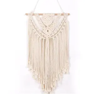 Macrame Curtain Panel Boho Wedding Wall Art Tapestry Home Wall Decor Macrame Curtain