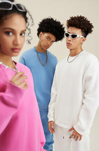 เสื้อสเวตเชิ้ต BE2511 ฮิปฮอป ทรงปกติ ซับใน ปักลาย คอกลม ผ้าหนา เป็นมิตรกับสิ่งแวดล้อม กันลม ระบายอากาศ 345 กรัม โพลีเอสเตอร์ - Product Image 2