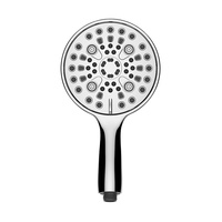 Vente chaude 6 fonctions Chrome poli Portable haute pression motif de pluie pommeau de douche pour appartements nouveaux robinets de douche de bain