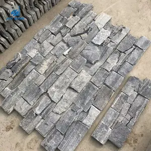 灰色系列网眼背石墙水泥养殖石材