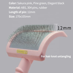 Baoli Professional <strong>Detangling</strong> Slicker <strong>Brush</strong> 12mm Cat Dog Grooming Rake Retriever <strong>Brush</strong> Slicker <strong>Brush</strong> Remove Tangles - Product Image 3