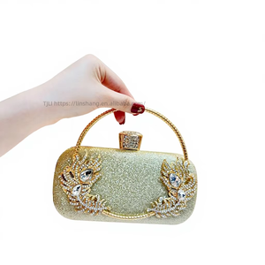 Nouvelle Pochette de Soirée pour Femme, Style Socialite, avec Strass et Diamants Incrustés, Sac Messager Portable Cheongsam Tanjing - Product Image 1