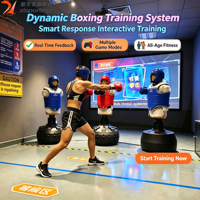 Simulateur de boxe interactif : Système de jeu de frappe anti-stress pour l'éducation et le divertissement commercial