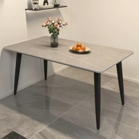Offre spéciale Meubles de restaurant Dessus en marbre Table à manger Dessus en céramique
