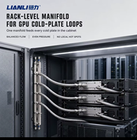 Rak Manifold Pendingin Cair, Manifold Pendingin untuk GPU, Cold Plate Server Rack, Data Center, CDU, UQD, Port Quick Disconnect