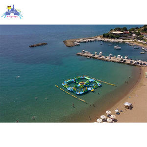 Parcs d'eau gonflable pour l'extérieur, course d'obstacle, île flottante sur le lac de mer - Product Image 6