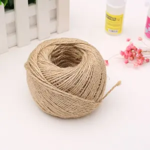 In Stocks Bulk Wholesale 100% Jute String 1-14 mm Thick For Wrapping On Mirrors Lampshades Base Vase or Planter