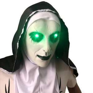 Scary Creepy Nun Niños Fiesta de Halloween Máscara facial Mascarada Cosplay Party Props Horror Nun Ghost Doll Mask - Product Image 3