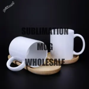 Novelty Gifts Mug Printing 11OZ Ceramic Plain White Mug Coffee 350ML Distinct Wide Mouth Design Sublimation Latte Mug