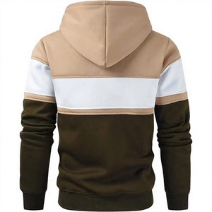 Sudadera con Capucha para Hombre, Color Sólido, Corte Regular, Informal, Tejida, con Bolsillo, Estilo Invernal, 100% Algodón - Product Image 5