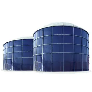 Tanque de água revestido de aço com parafuso gfs, tanque de água de isolamento montado de vida, tanque de água esmalte