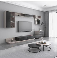 Meuble TV en bois personnalisé, simple, moderne, écologique et durable pour hôtel, appartement, salon, chambre à coucher