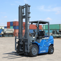 Depot Suku Cadang Industri Pengangkut Kargo Chassis Kompak Liftron CPD20 2000kg Forklift Listrik Lithium Ban Solid Penggerak Roda Depan