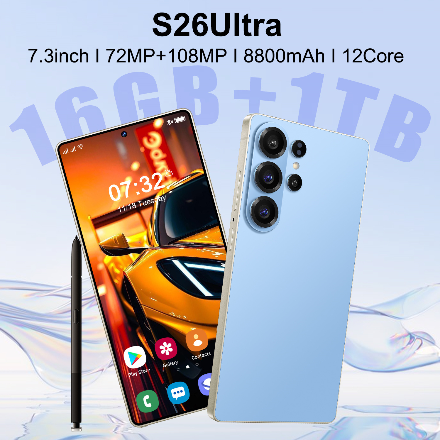 S26 Ultra <strong>Android</strong> <strong>15</strong> Smartphone 5G 16GB 1TB 108MP Dual SIM Unlocked