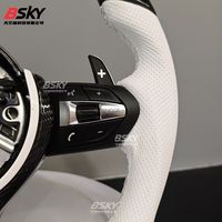 Pour BMW Série 3 Série 5 Volant En Cuir De Voiture pour M3 M4 M5 M6 F30 F10 F15 F36 F01 F20 F22 F25 F31 F32 E70 E71 E90 X6