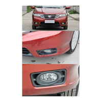 Cubierta de luz antiniebla de plástico para piezas de automóviles para Honda City 2012 2013 2014 Marco de luz antiniebla 71109-TM0-T10 71105-TM0-T10