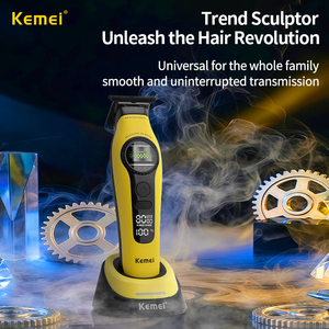 Cortadora de Pelo Inalámbrica Profesional Kemei Km-1595 para Barbería, con Motor de Rotor Externo y Velocidad Ajustable para Recortar la Barba - Product Image 6