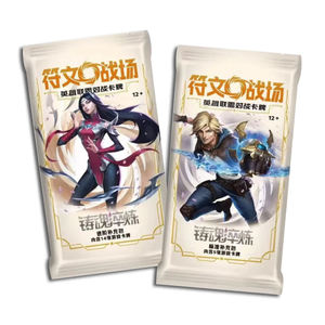 YZ <span class=keywords><strong>Nouveau</strong></span> Original Chinese Runestone <span class=keywords><strong>Battlefield</strong></span> Vol.2 League of Legends Forging Advanced TCG Trading Cards Booster Box Board Games - Product Image 2