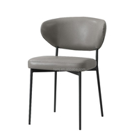 Chaise en forme d'oeuf pour Restaurant, siège de Restaurant authentique, Structure métallique, en cuir, salle à manger