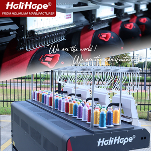 Holihope เครื่องเย็บปักถักร้อยใช้ในบ้านสำหรับสิ่งทอระบบดิจิทัล15เข็มสำหรับ3D หมวกเสื้อยืด<span class=keywords><strong>ผ้า</strong></span>ตาจิมะพี่ชายแบบแบน - Product Image 1