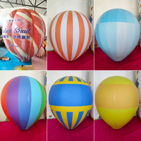 Vente en gros taille personnalisée Décoration de fête Ballon à air chaud gonflable Ballon en forme de ballon à air chaud gonflable en PVC à vendre