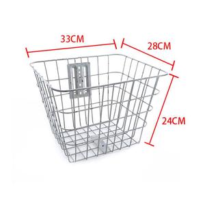 Cesta de malla de Metal <span class=keywords><strong>para</strong></span> <span class=keywords><strong>bicicleta</strong></span> de montaña, cesta plegable delantera con mango de liberación rápida - Product Image 5