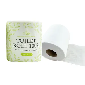 Top Quality Eco Friendly Anti-Blocking Recycled Pulp Water Soluble Soft Fabric Cheap Printed Toilet Paper