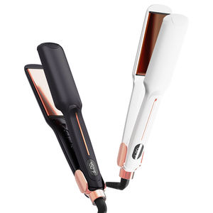 Lisseur de cheveux professionnel électrique en céramique à ions 450 degrés, chauffage rapide, plaque large en titane, <span class=keywords><strong>plancha</strong></span> - Product Image 1