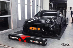 ชุดแต่งไวด์บอดี้สำหรับ Audi A6 S6 คาร์บอนไฟเบอร์  ลิ้นหน้า ดิฟฟิวเซอร์ สปอยเลอร์ สเกิร์ตข้าง ไวด์บอดี้ - Product Image 6