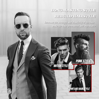 Pommade capillaire à base d'eau Immetee, tenue forte, brillance élevée, cire coiffante pour hommes, soluble dans l'eau, facile à laver, pour coiffure slick back