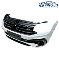Para Volkswagen Tiguan R-Line, viene con parachoques completo con rejilla, faros LED, ventiladores, radiador, componentes delanteros, kit de carrocería