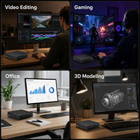 PC para Juegos de 9.ª Generación con I5-9400F, I7-9700F, I9 9900T, Tarjeta Gráfica GTX 1650, RTX3050 6G, 16 GB de RAM DDR4, Mini PC para Juegos y Oficina