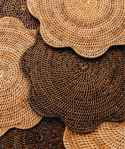 Napperon tissé à fleurs en rotin Boho fait à la main en osier tapis de Table décor de salle à manger rustique résistant à la chaleur écologique - Product Image 6