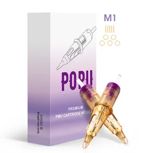 POPU Premium Magnum 7M1 5M1 CE Certified Permanent Makeup Tattoo Cartridge Needle Wholesale for Lips Eyebrows Eyeline