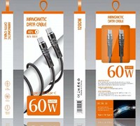 Cable de Datos Multifunción 3 en 1 USB Tipo-C a Tipo-C de Carga Súper Rápida de 60W 6A, OD 4.5 1M 5 Celdas