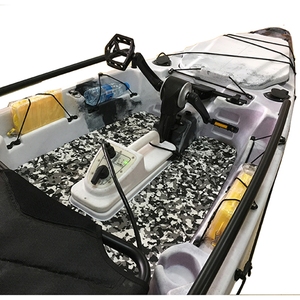 Đầu bên phải KA34 13ft 390*95*35cm 45kg duy nhất Fisher <span class=keywords><strong>Kayak</strong></span> Touring <span class=keywords><strong>Kayak</strong></span> với ổ bàn đạp Hệ Thống Câu Cá <span class=keywords><strong>Kayak</strong></span> ngồi trên đầu câu cá - Product Image 4